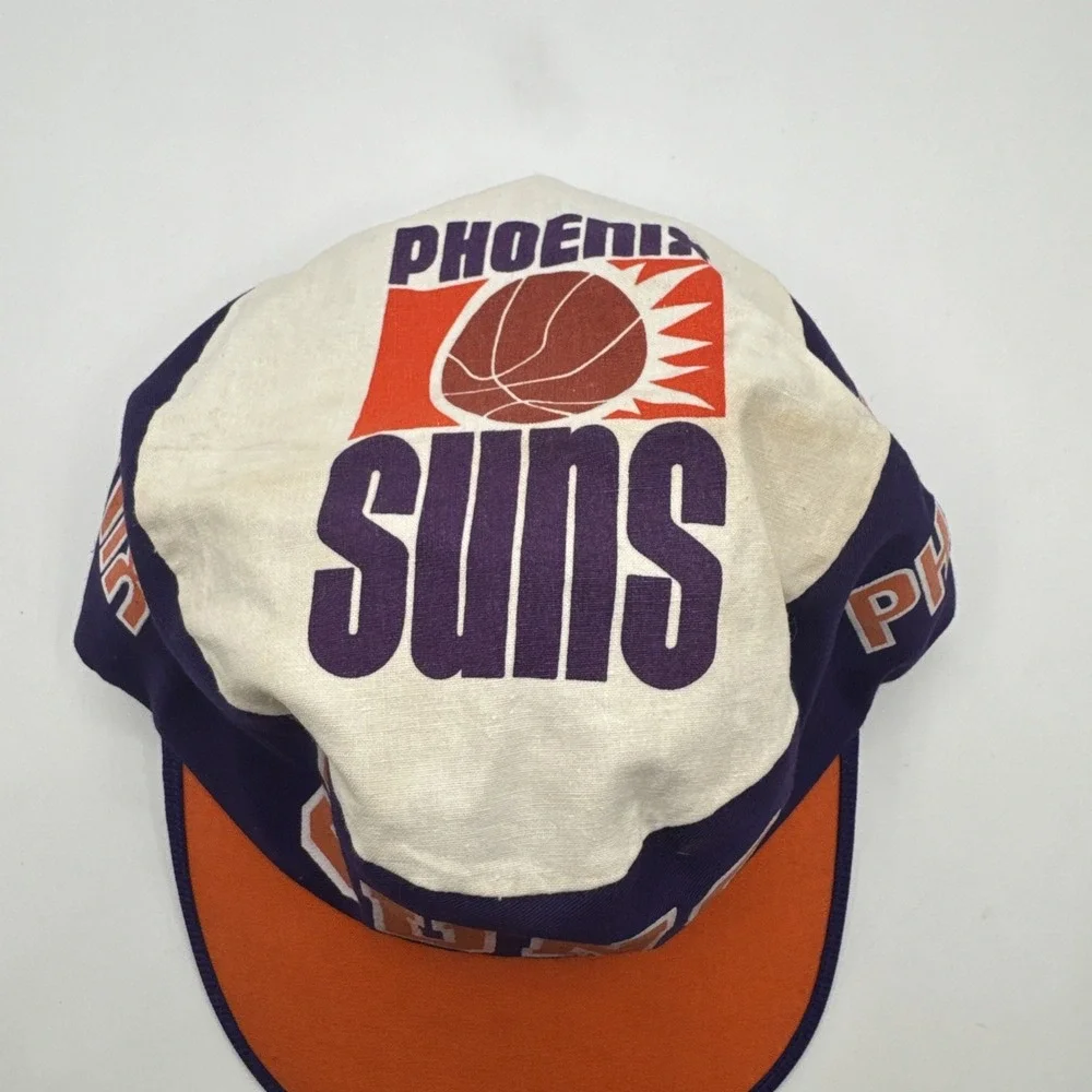 Vintage 1990's Phoenix Suns Twins Enterprises Brand NBA Cloth Painters Hat‎ Cap